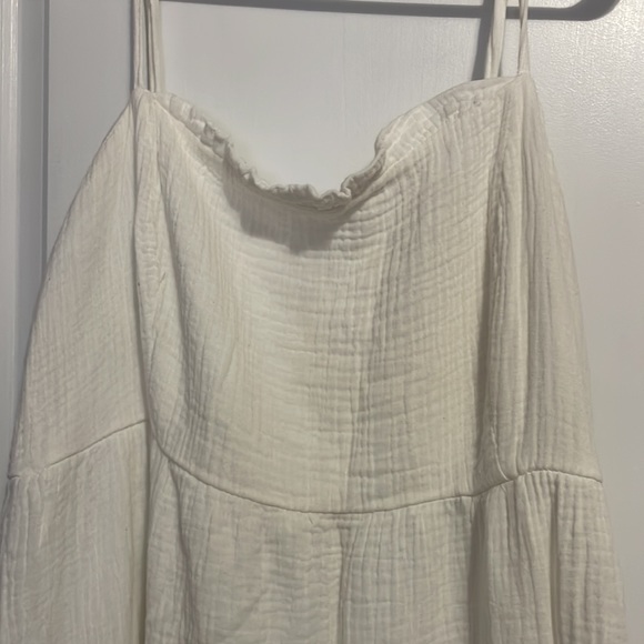 Maxi White Tiered Dress - Picture 2 of 3